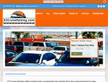 Tablet Screenshot of ezcruiseparking.com